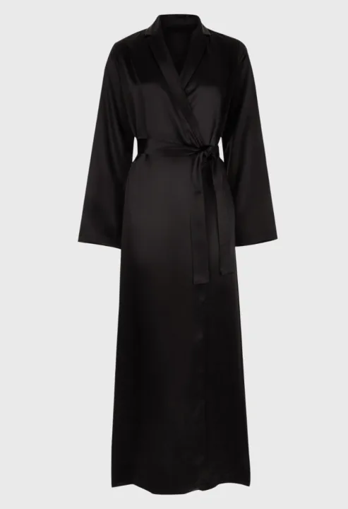 Pure%20Korean%20Satin%20Silk%20Night%20Robe%20-%20Elegant,%20Breathable,%20Black,%20Matching%20Belt%20-%20Image%202