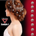 Metal Hair Twist Juda Spring Pin Bridal Accessories for Women -Set of 10. 