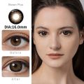【HOT】 2Pcs/1Pair Contact Lenses For Eyes 16Mm Big Black Lenses Beauty Pupils Colored Contact Lenses Comestic Eye Lenses Brown Lenses. 
