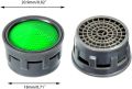 20PCS Basin Tap Filter-Tap Aerator- Faucet Plastic Insert Replacement Nozzle Filter - Faucet Flow Restrictor Replacement Parts. 