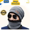 Winter Beanie Cap For Men - Beanies Knit Hat knitted Cap Thicken Hedging Cap Balaclava Skullies Fashion Warm knit Beanie for Men/Women. 