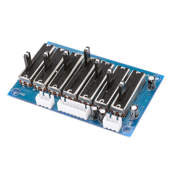 EQ Equalizer Board Tone  Preamp Stage Professional Adjustable Frequency Stereo 7 Road Preamplifer Equalizer - Stereo 7 Road