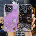 For Realme C51 Case Sparkling Soft Transparent Silicone Space Planet Stars Moon Girl Anti Fall For Realme C51 Back Cover. 