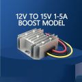 Gyvrm 12v To 15v 1a 2a 3a 5a Boost Step-Up Dc Dc Converter 12 Volt To 15 Volt Voltage Regulator For Electric Cars 9-14v To 15v. 