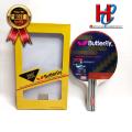 Table Tennis Racket Butterfly Wood, Rubber , Best premium Quality Ping Pong Racket (Butterfly TAMASU TOKYO WAKABA Racket). 