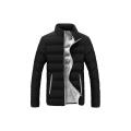 Men Winter Windproof Snow Jackets with Inner Down Cotton Layer Warm Bubble Jacket. 