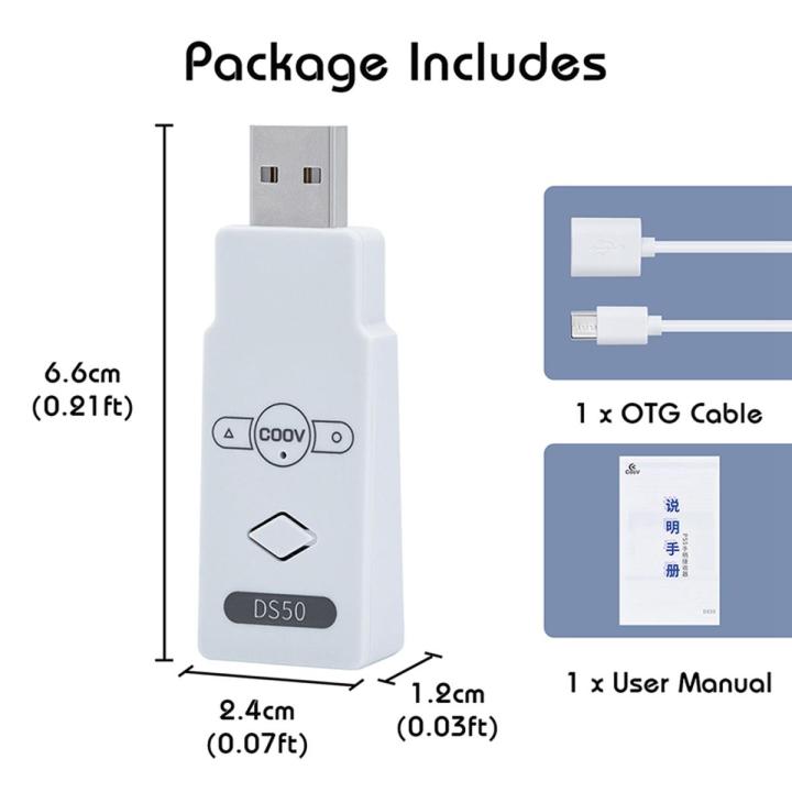 Coov DS50 for PS5 Controller to for PS4/Nintend Switch/PC Adapter Multi Player