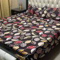 New Desion Cotton Crysal  Bed Sheet Set -Double Bed Sheet - Size Standard Size. 