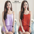 【Happier】 [TOPCH] Korean Women's Spaghetti Terno Vest Sleeveless Shorts Two-Piece Pajamas #SY10. 