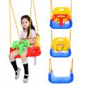 Childrens Plastic Rope Swing Seat With Rope & Mounting Rings Kids Outdoor Garden, outdoor swing, high back baby toddler swing, kids swing, cheap and eco-friendly kids swing.. 