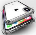 iPhone X/Xs Back Cover Transparent Soft Bumper Clear 6D Silicon Jelly Back Case Imported. 