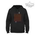 The Vintage Clothing black LINING printed kangro Hoodies For Men / Hoodies For Girls pullover. 