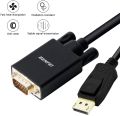 BENFEI  DisplayPort to VGA Adapter, 1.8M DP DisplayPort of Computer/Laptop  to VGA of Monitor/Projector 6 Feet Cable Male to Male Gold-Plated Cord Compatible for Lenovo, Déll, HP, ASúS and Other Brand (Not Bidirectional,Not Compatible with HDMI or USB). 