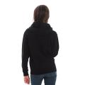 Plain Black Zip-Up Hoodie. 
