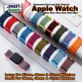 Replacement Sports Nylon Loop Vercro Nylon Loop Watch Band Straps For Appl Watch All Series 1 to Series 7 W26 Plus HT99 HT66 I7 HW22 HW12 FK78 IWO Watches. 