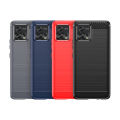 Leweisi Carbon Fiber Bumper Phone Case For Motorola Moto G72 Back Cover Coque Shockproof Protective. 