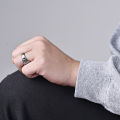 Bottle Opener Ring Sturdy Construction Anti-deform Titanium Steel Exquisite Bottle Opening Ring Party Tools for Home. 