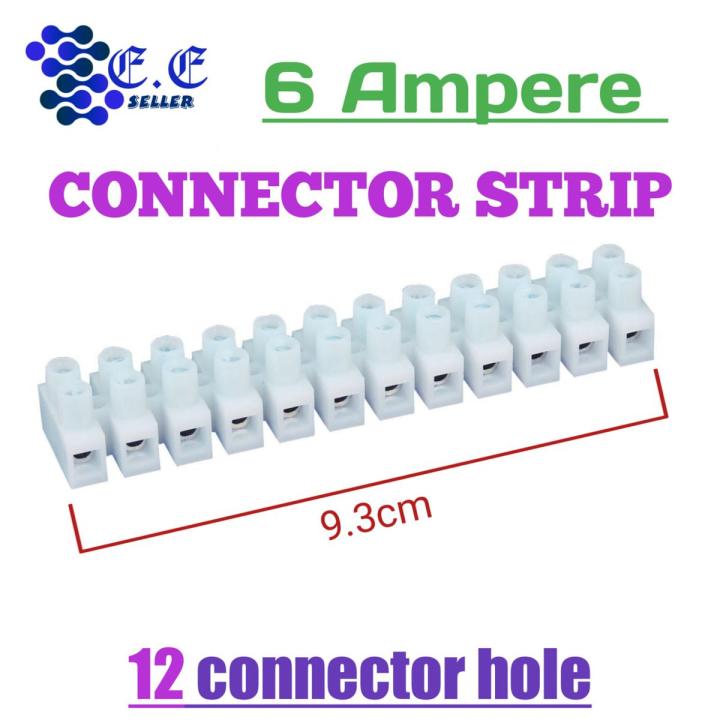 Plastic Connector Strip for wire joint 12way connector 6, 10, 15, 30, 60, 100,  200Ampere.