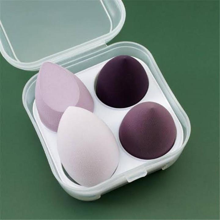 Pack of 4 Beauty Blender Dropped Puff Sponge, Soft Beauty blender for Makeup Blending, Foundation Blending Sponge