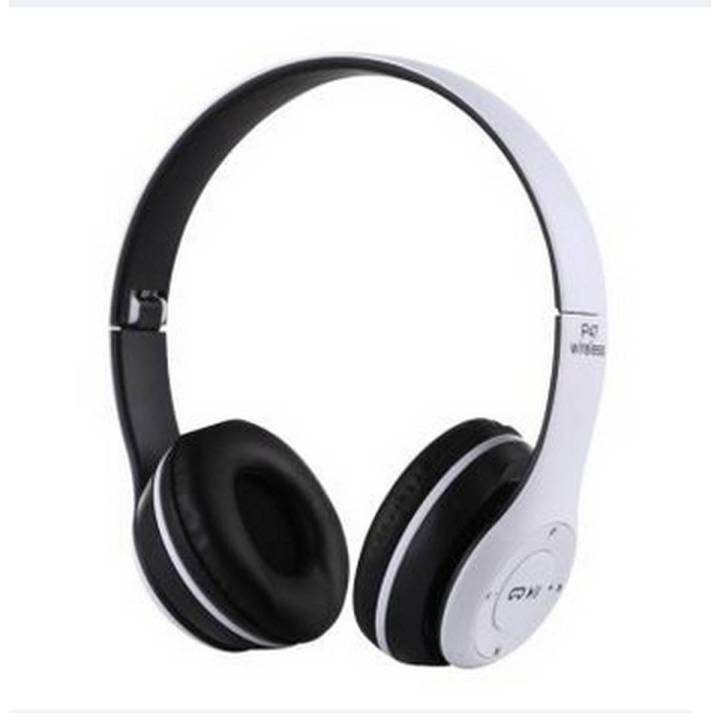 P47 Wireless Bluetooth Headphone - Neckband Headset Noise Reduction Earphones - Gaming Headset Stereo Music Support TF Card - hedphone - headfhone - hedfone