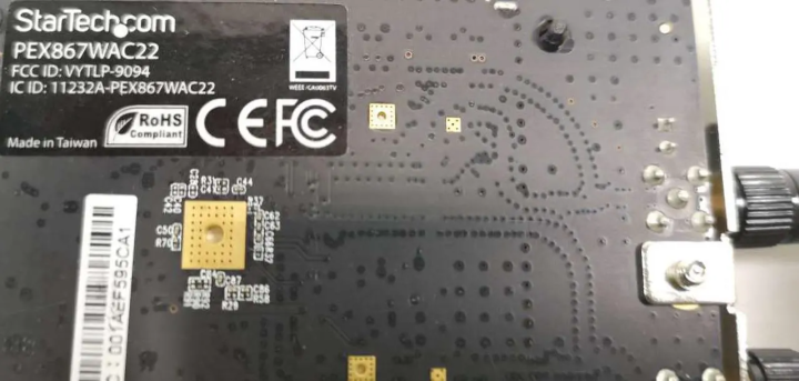 StarTech%20PCI%20Express%20AC1200%20Dual%20Band%20Wireless-AC%20Network%20Adapter%20-%20PCIe%20802.11ac%20WiFi%20Card%20-%202.4%20%205GHz%20Wireless-AC%20Card,%20TAA%20(PEX867WAC22)%20ORIGINAL%20UK%20ZONE%20STOCK%20-%20Image%205