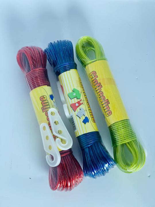 Washing Line Rope Steel Core 20M Drying Laundry Clothes Lines Thick Strong Clothesline Indoor Outdoors Garden Travel Supplies