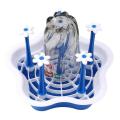2-in-1 Vegetable/Fruit Portable Water Drainer Basket stand 8 Glasses. 
