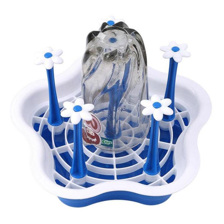 2-in-1 Vegetable/Fruit Portable Water Drainer Basket stand 8 Glasses