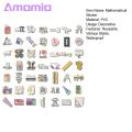 Amamia Cartoon Stickers Math Notation Water Cup Suitcase Skateboard Motorcycle Stickers. 