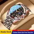 Poedagar Luxury Men's Watches Waterproof Stainless Steel Strap Quartz Men's Watches Luminous Calendar Luxury Brands Fashion Watches for Men. 