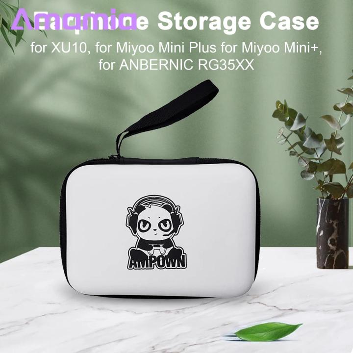 Game Console Carrying Case Shockproof Eva Hard Shell Carrying Case for Anbernic Rg35xx Miyoo Mini Game Consoles Portable Protective Bag Box for Xu10 Zipper Storage Case