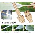 Water Nozzle Garden Spray 4 Mode High Pressure Direct Nozzle Booster Adjustable Hose Nozzle Garden Brass Spray Nozzle Hose Nozzle Spray Adapter. 