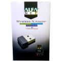 ALFA W102 WIFI RECEIVER ADAPTER - 802.11N - 150 MBPS - 2.4 GHZ WIRELESS WIFI RECIEVER (ORIGINAL). 