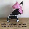 Baby Trolley Accessories Rubber Baby Stroller Wheel Tyre Stroller Replacement Durable Stroller Spare Part Pram Accessories Silent Bearings Pushchair Tire for Babyzenes Yoyo Yoya YuYu Infant Carriage Baby Pram. 
