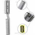 Hair Sharper Thinning Razor Comb Split Ends Hair Trimmer Hair Cutting Razor Blades Styling Hair Comb Eye Brows Eye Lashes Make Up Hair Style      Hair Cutter Comb: Razor combs are used to shorten, shape, and thin the hair.. 
