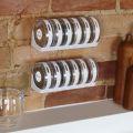 6 pcs Spice Rack Masala Jar Seasoning Cans Kitchen Cylindra Spice Rack Condiment Bottles. 