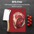 1 Pcs Flexible Cutting Boards Set for Kitchen Extra Thick BPA-Free TPU Plastic Cutting Mats, Non-Slip, Multi-Color Chopping Board With Easy-Grip Handles, Ideal For Cooking, Food Prep & Serving Chop Board Mat Cutting Sheets Bendable Chopping Mat. 