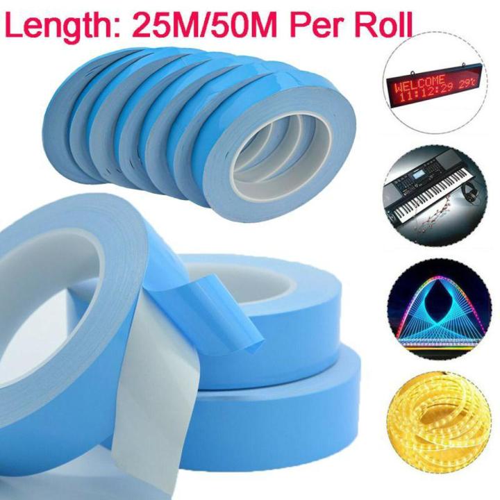 Double sided Thermal Adhesive Tape for LED CPU GPU Heatsink 0.2mm X3mm X25m