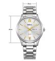 Mens Steel Quartz Wristwatch Date Display Business Style Men's Waterproof Bangle Watches. 
