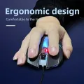 RGB Gaming Mouse With Mousepad 7 Light Breathing Colours In Mouse And Red Medium Size Mouse Pad All Sides Stitched USB. 
