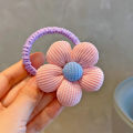 1PC New Cute Sweet Fill Cotton Flowers Girls Kids Elastic Hair Bands Children Hair Ties Princess Hair Accessories Baby Headwear. 
