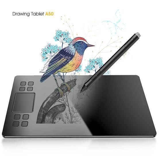 VEIKK A50 10 x6 Inch Drawing Tablet Graphics Digital Tablet Android Windows MAC with 8192 Level Battery-Free Pen