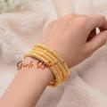(1pair) 24k Bracelets & Bangle Bangles Design New Fashionable Artificial Jewellery Women Gold Plated Bangles -New Trend bangles For Girls Fancy Bangles/Kangan For Women,Girls,Ladies  Party / Wedding / Anniversary / Engagement/ Daily Wearing/Gifts.. 