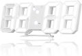 Aubess 3D LED Digital Clock, Snooze, Temperature Display, Bedroom/Desk Clock. 