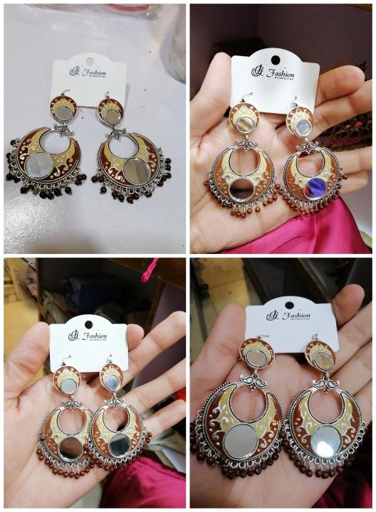 Indian earrings jhumka new style antique