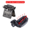 2 Pair Bike J03A Resin Cooling Fin Ice Tech Bicycle Hydraulic Disc Brake Pads Oil Calipers for Oil Brakes. 