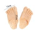 PVC Big Toe Slippers,Fake ,Party Funny Sandals,Halloween Costume Accessories,Funny Feet Slippers , Skin. 