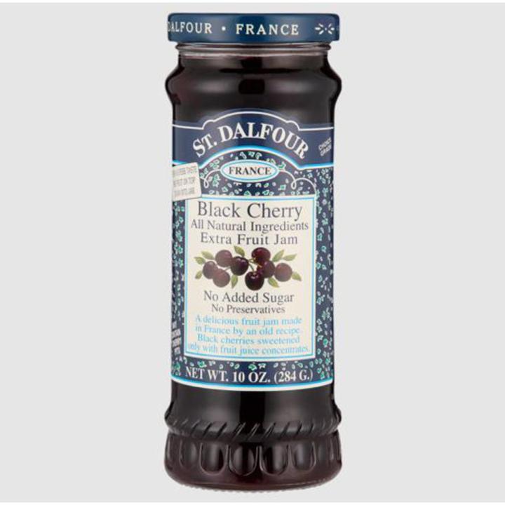 St Dalfour black cherry jam 284g (sugar Free Jam) (𝐢𝐦𝐩𝐨𝐫𝐭𝐞𝐝 & 𝐨𝐫𝐢𝐠𝐧𝐚𝐥)