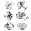 50/Pcs Brooch Pin Base Butterfly Clutch Tie Tacks Pin Back Replacement Catch Bar Locking Pins Back Base Finding Art and Crafts. 