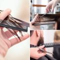 Hair Styling Combs,Heat Resistant Combs, Styling Combs for Salon, Fine and Wide Tooth Hair Barber Comb For All Hair Types (Pack of 2), Black Plastic Barber Carbon Fiber Cutting Comb,Fine Tooth Comb for Men and Women. 